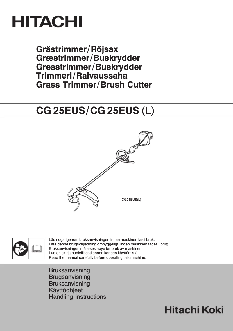Page 1 of the manual User Manual Hitachi CG 25EUS