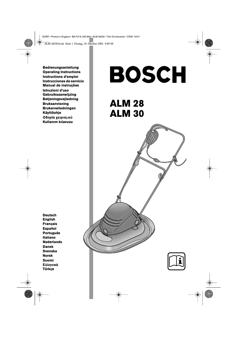 Page 1 of the manual User Manual Bosch ALM 28