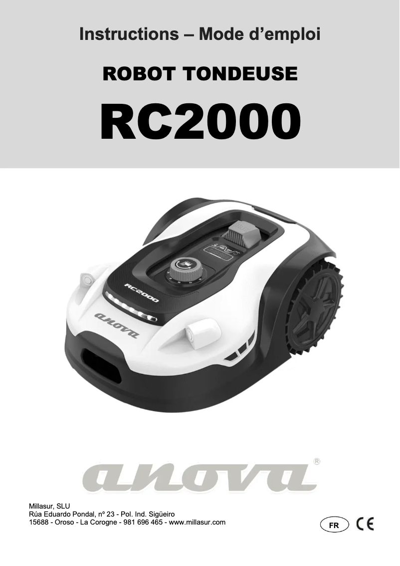 First page image of the manual for RC2000