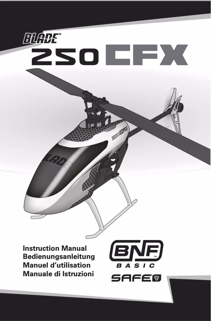 Page 1 of the manual User Manual Blade 250 CFX BNF Basic