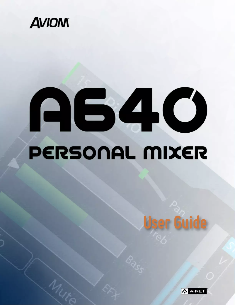 First page image of the manual for A640