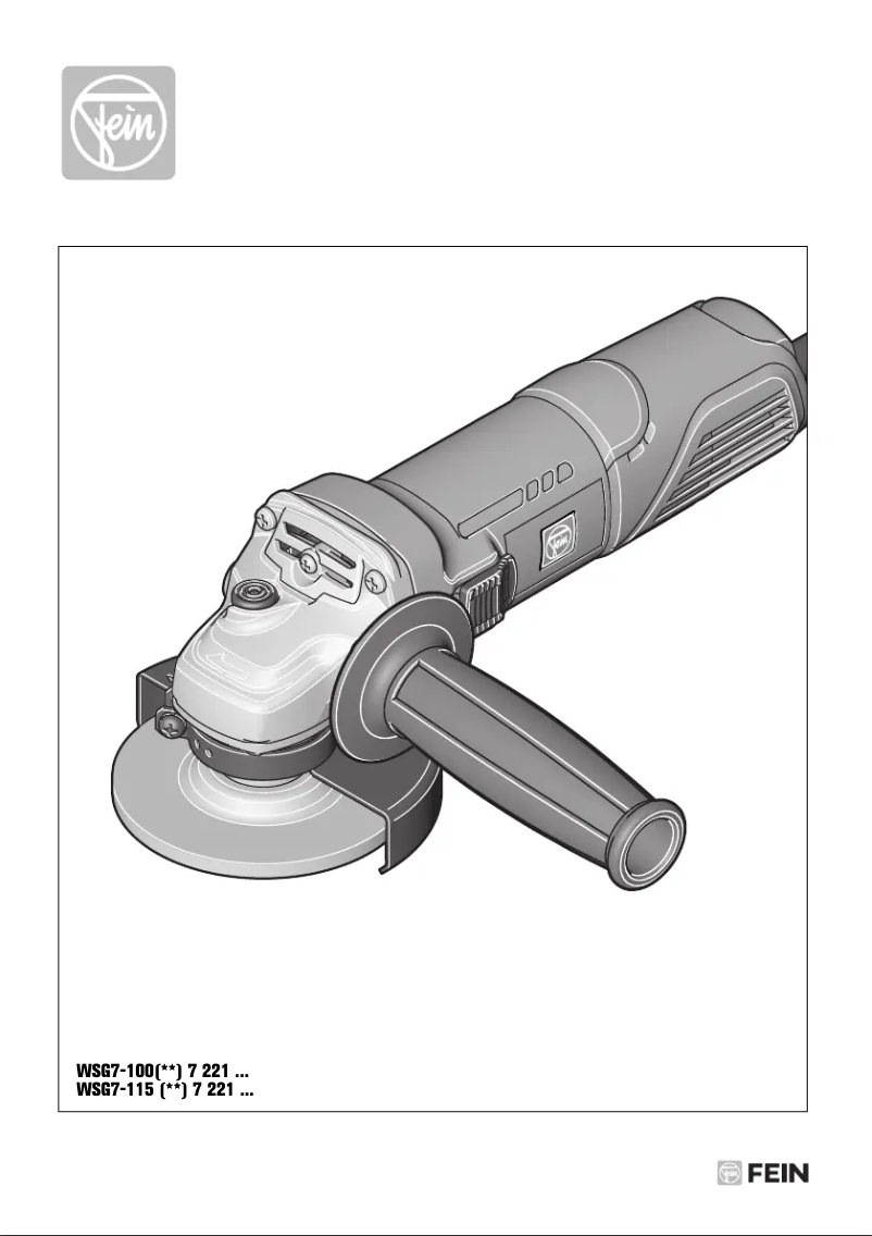 First page image of the manual for WSG 7-115