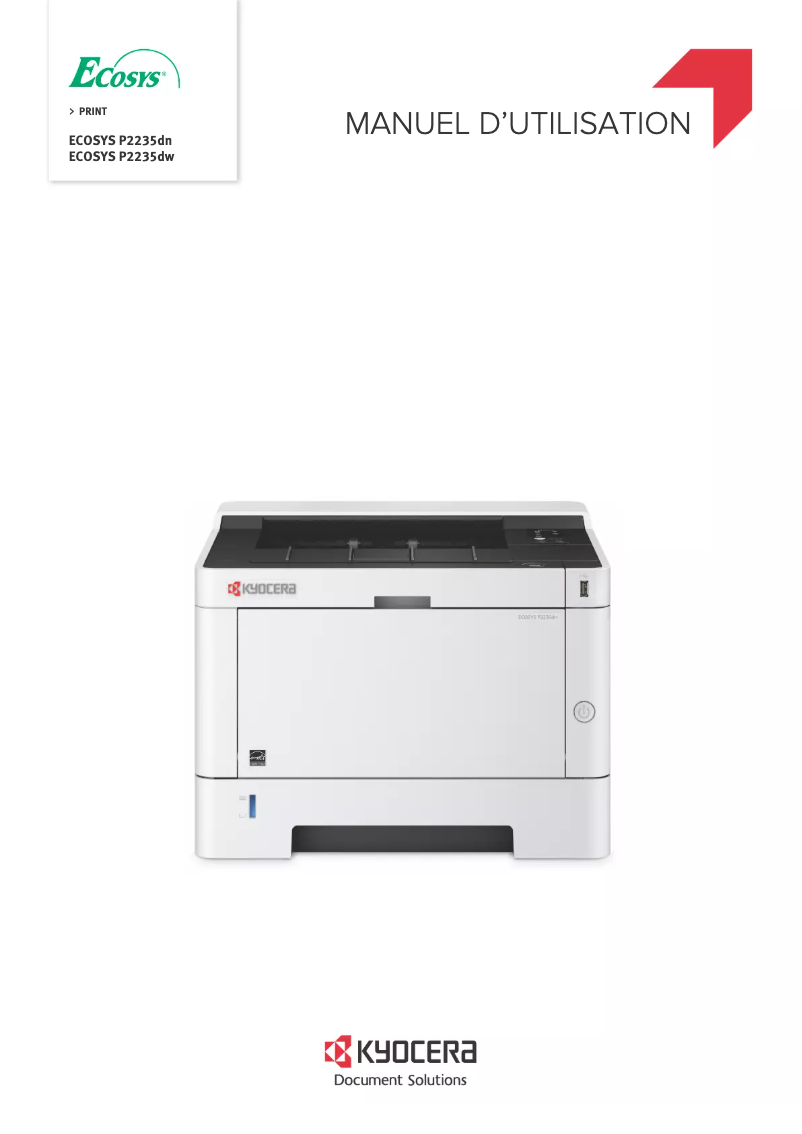 Page 1 of the manual User Manual Kyocera ECOSYS P2235dn