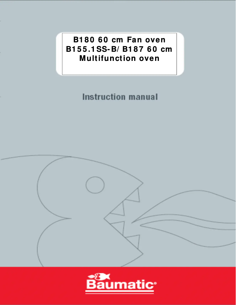 Page 1 of the manual User Manual Baumatic B187SSB