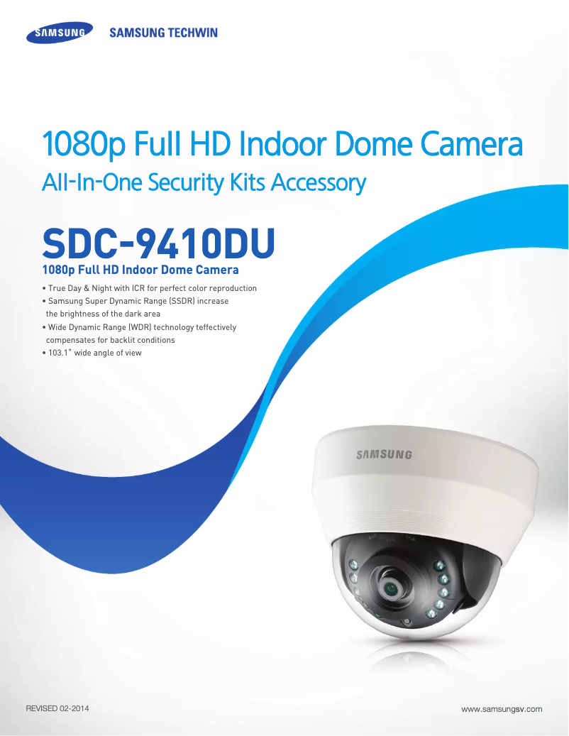 Page 1 of the manual User Manual Hanwha SDC-9410DU