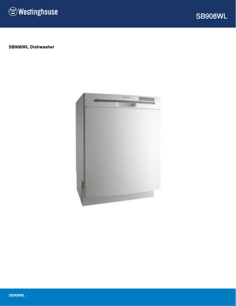 First page image of the manual for SB908WL