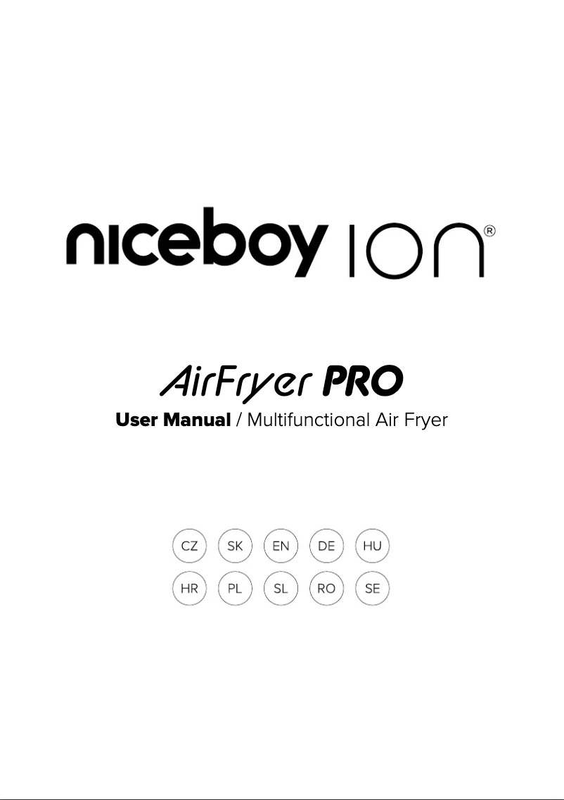 First page image of the manual for ION AirFryer PRO
