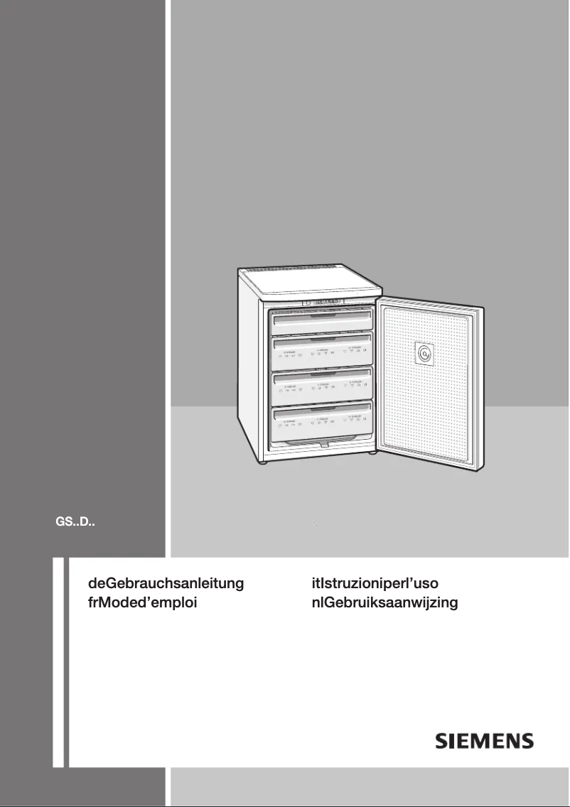 Page 1 of the manual User Manual Siemens GS16VPW30