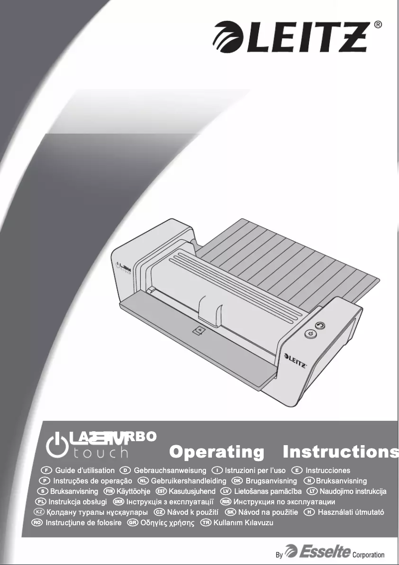 First page image of the manual for ILAM Touch A3 Turbo