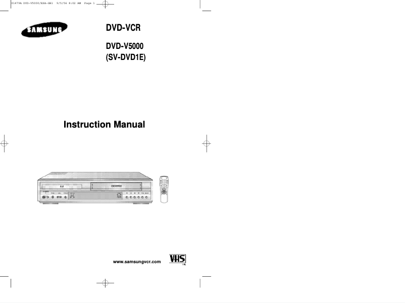 Page 1 of the manual User Manual Samsung SV-DVD1