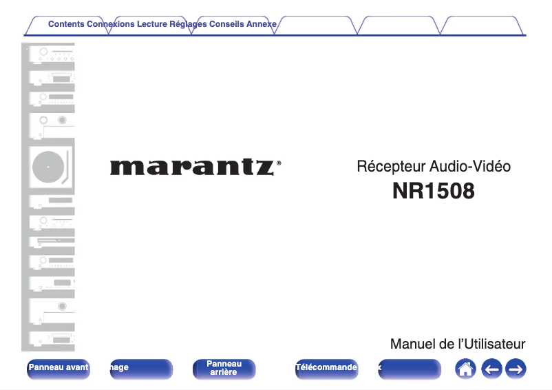 Page 1 of the manual User Manual Marantz NR1508