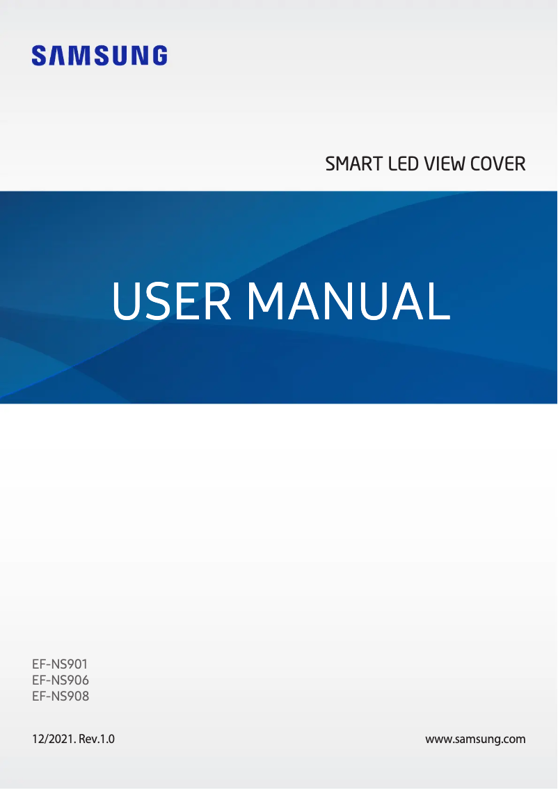Page 1 of the manual User Manual Samsung EF-NS901