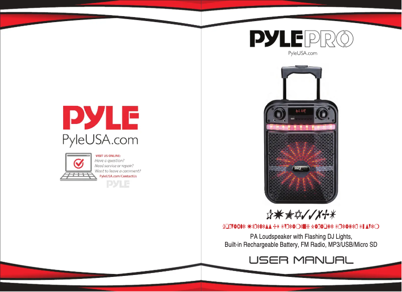 Page 1 of the manual User Manual Pyle CA-PWMA337BT