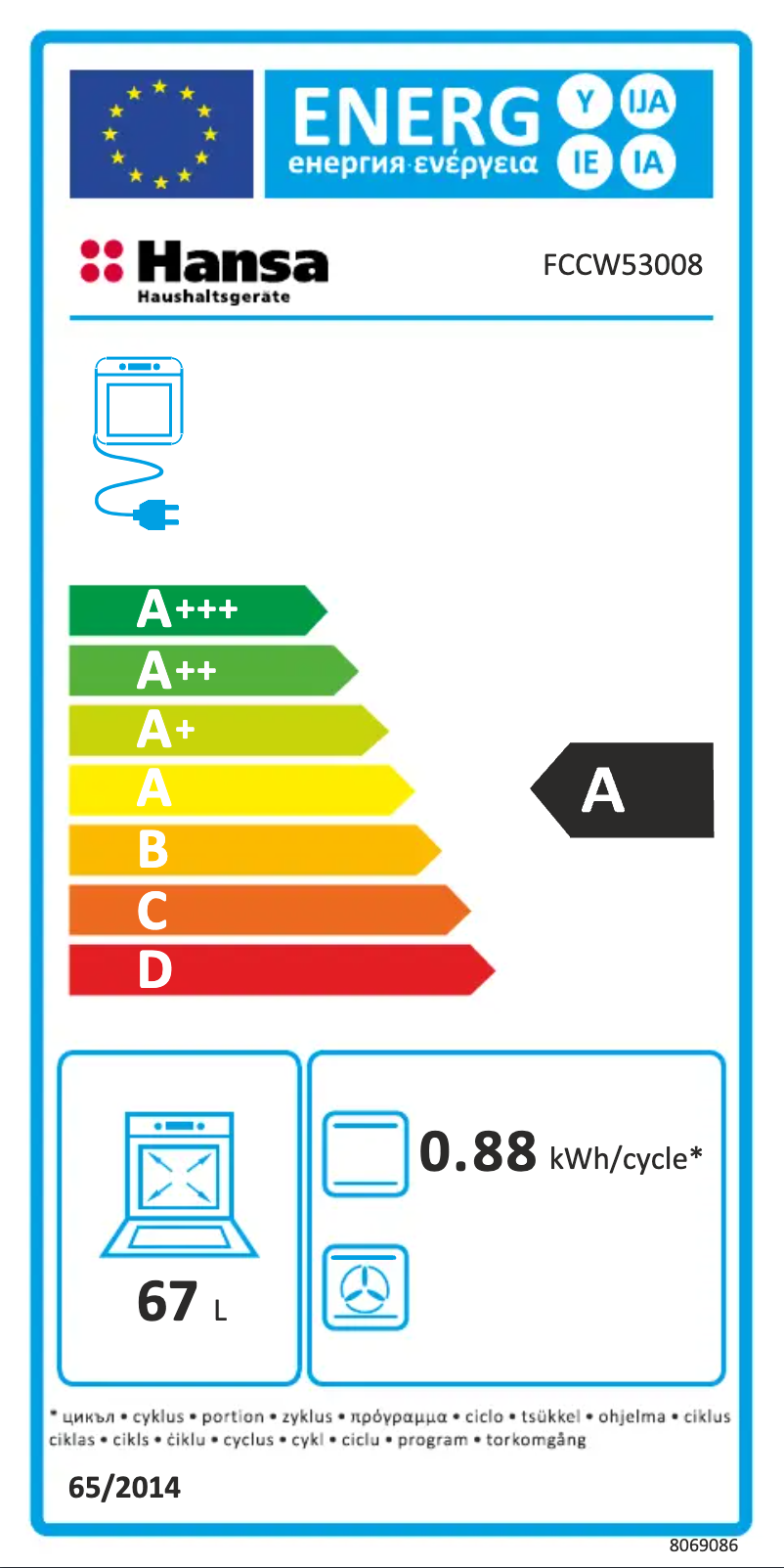 First page image of the manual for FCCW53008