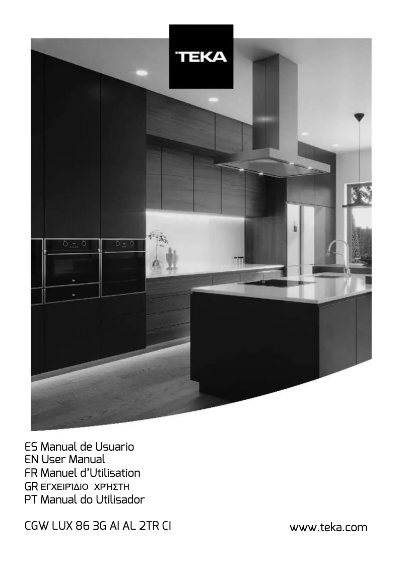 Page 1 of the manual User Manual Teka CGW LUX 86 3G