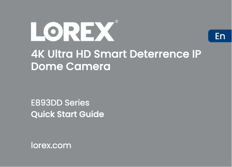 First page image of the manual for E893DD-E