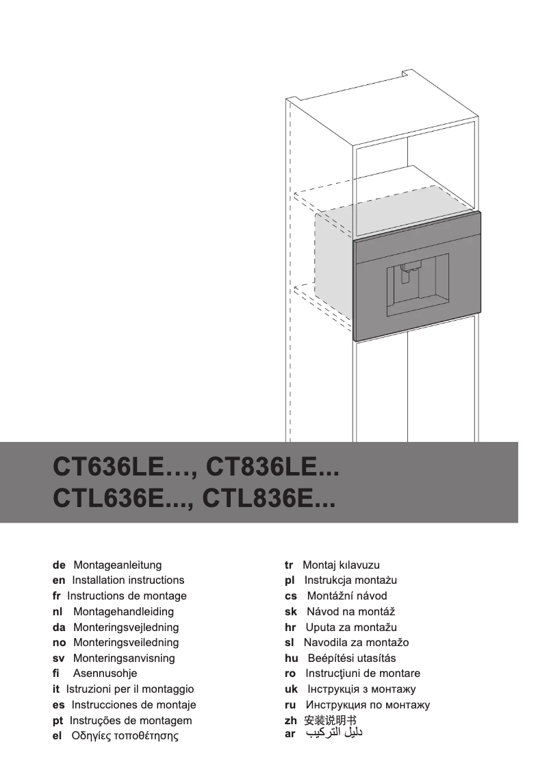 First page image of the manual for AccentLine CTL836EC6