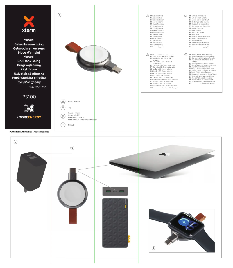 Page 1 of the manual User Manual Xtorm PS100