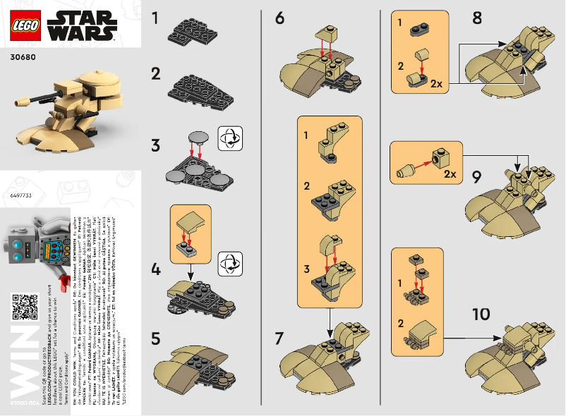 Page 1 of the manual User Manual Lego Star Wars 30680