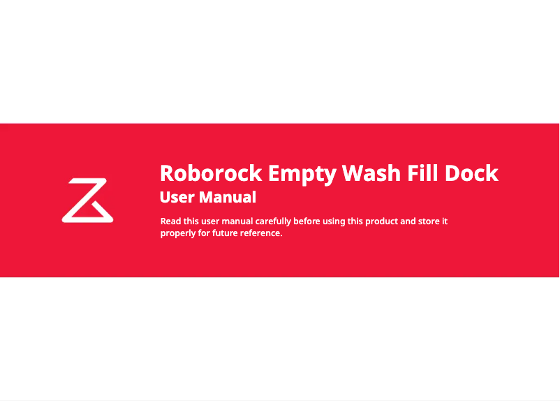 Page 1 of the manual User Manual Roborock S7 MaxV Ultra