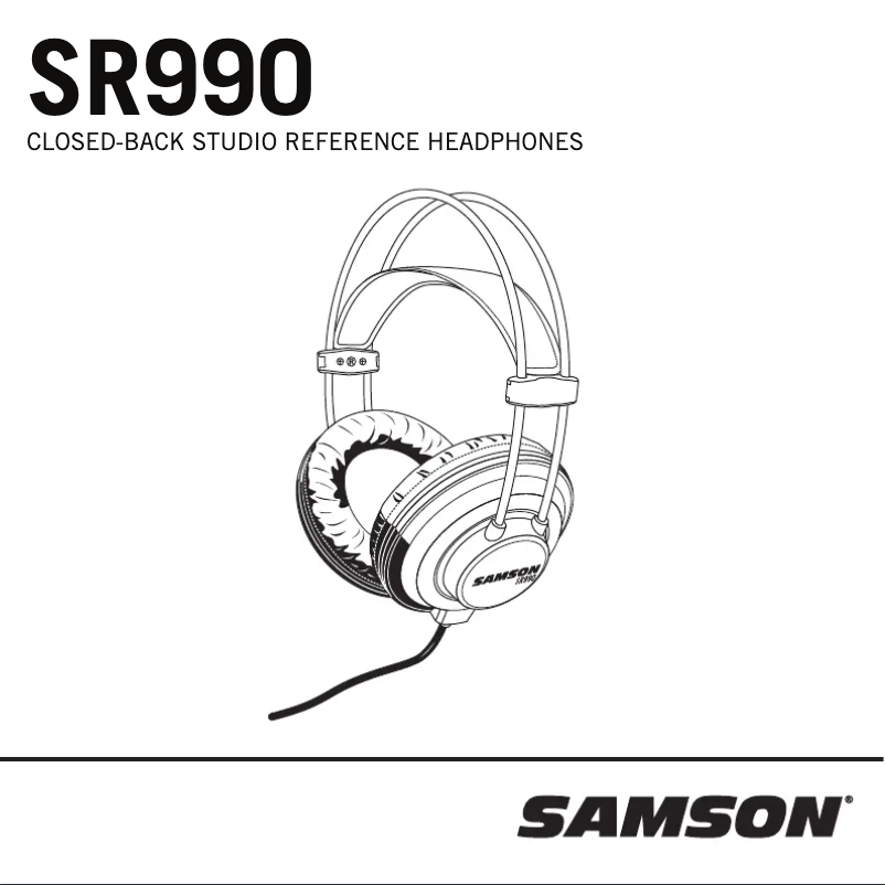 Page 1 of the manual User Manual Samson SR990