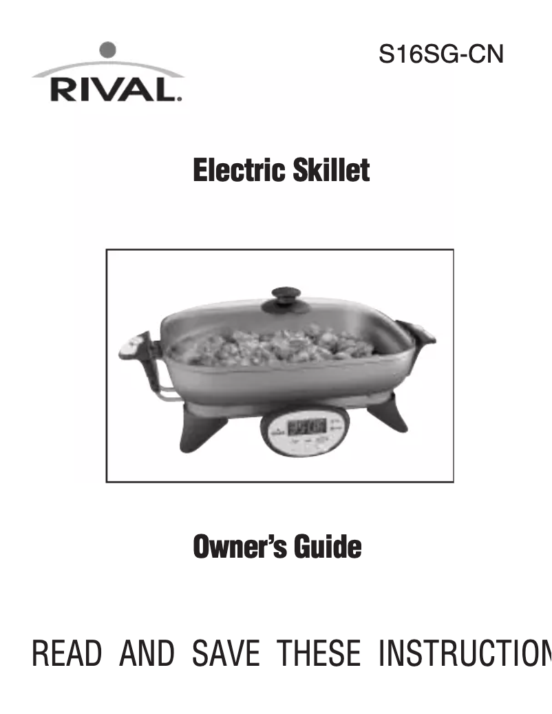 Page 1 of the manual User Manual Rival S16SG-CN
