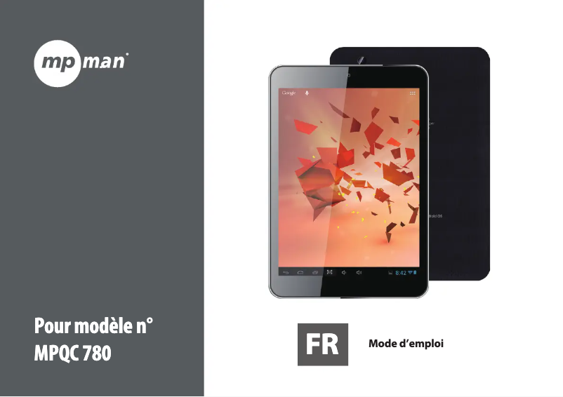 Page 1 of the manual User Manual Mpman MPQC 783