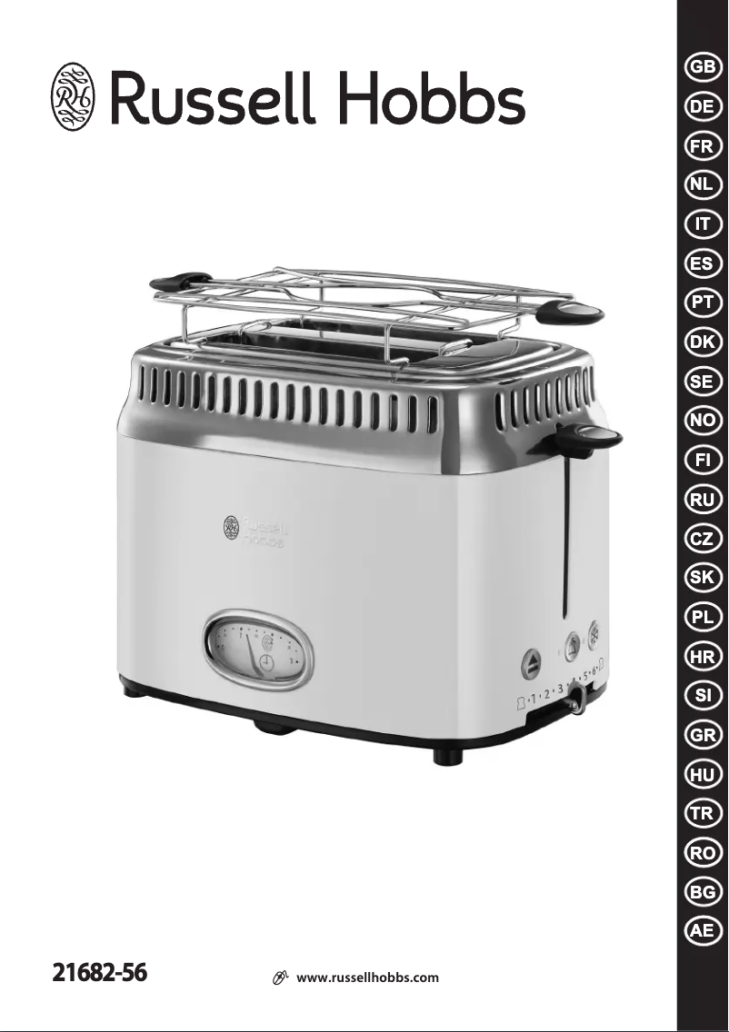 Page 1 de la notice Manuel utilisateur Russell Hobbs Retro Vintage