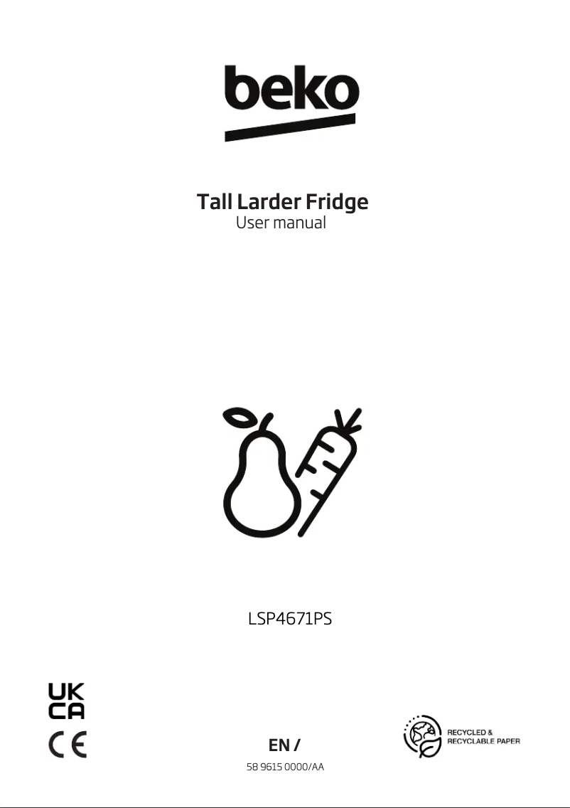 First page image of the manual for LSP4671PS