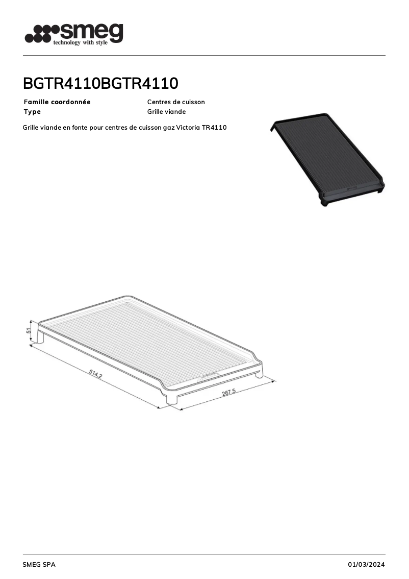 First page image of the manual for BGTR4110