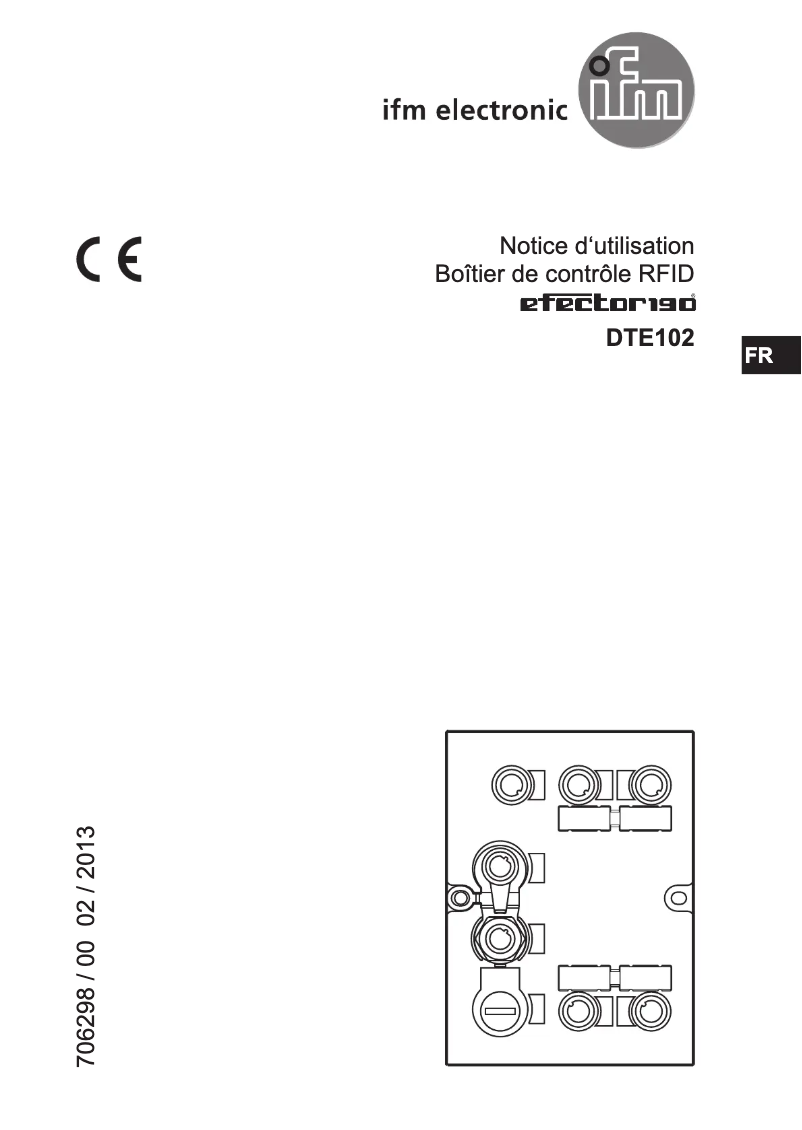 Page 1 of the manual User Manual IFM DTE102