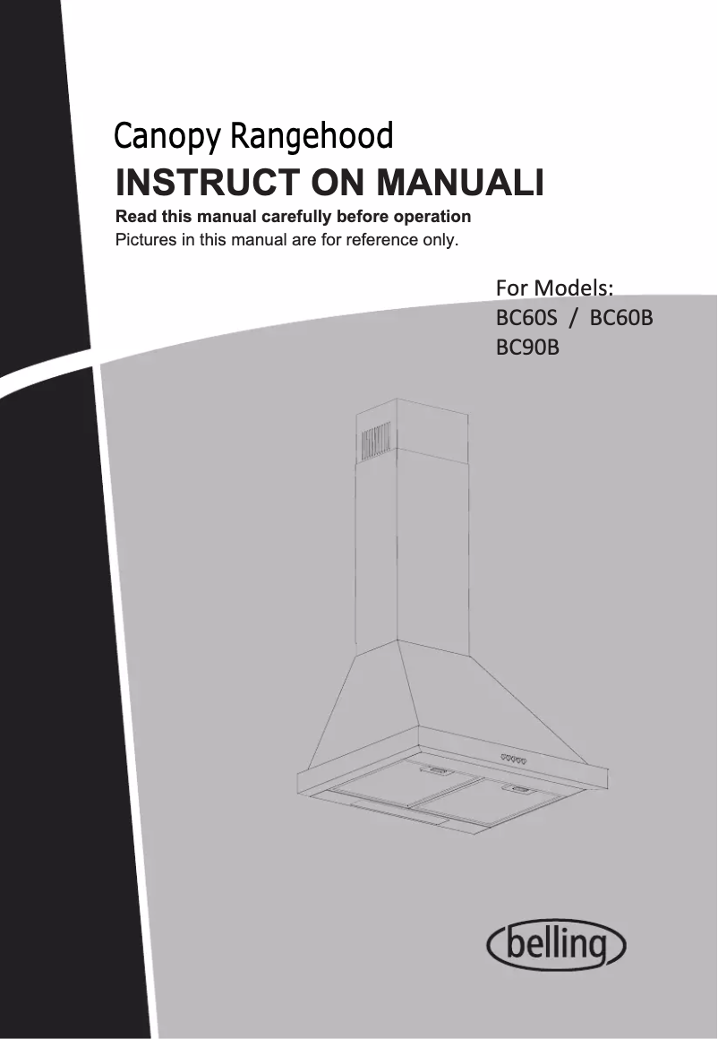 First page image of the manual for BC60