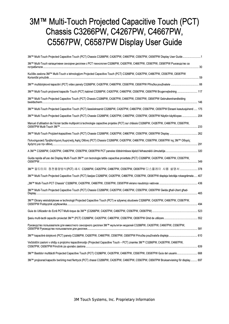 First page image of the manual for C6587PW