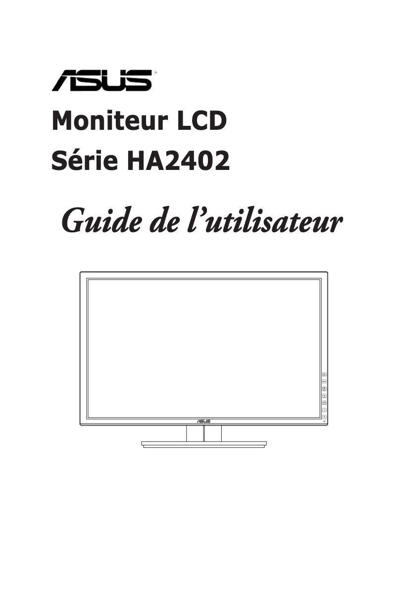 First page image of the manual for HA2402
