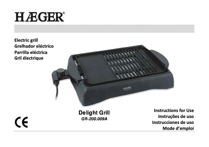 First page image of the manual for GR-200.009A