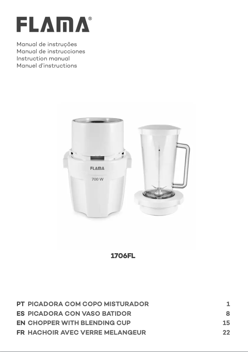 Page 1 of the manual User Manual Flama 1706FL