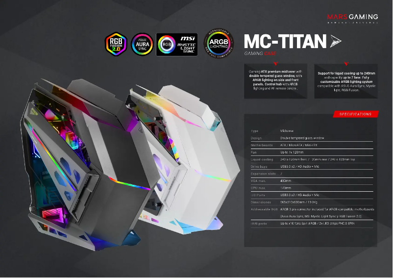 First page image of the manual for MC-TITAN
