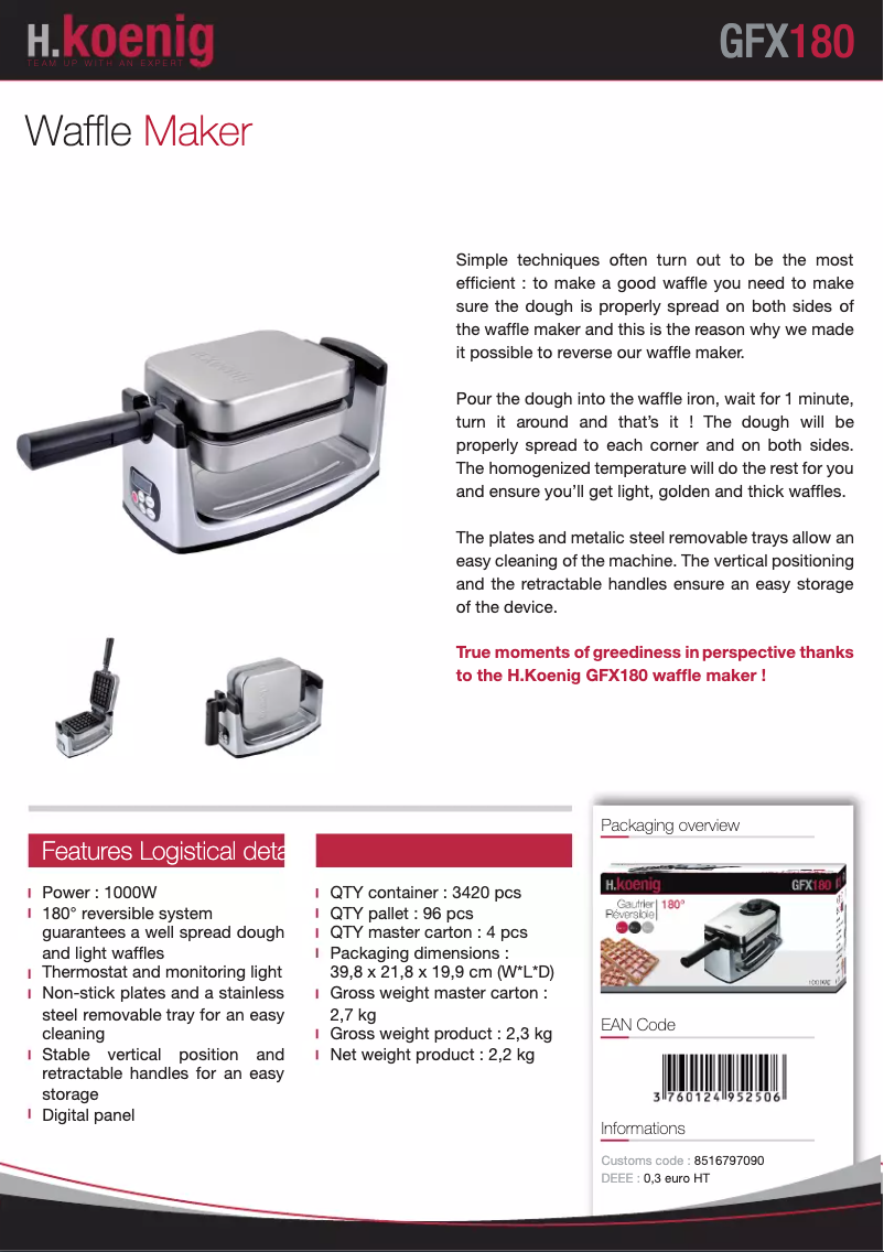 First page image of the manual for GFX180