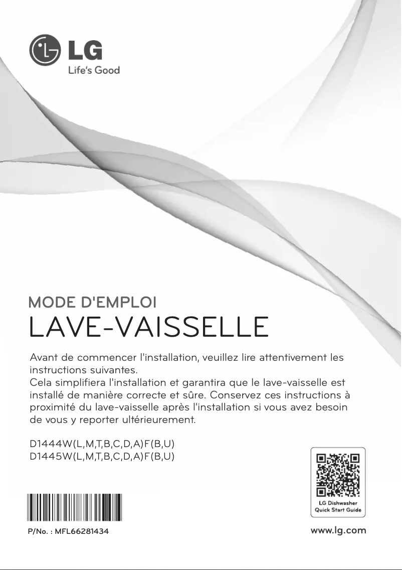 Page 1 of the manual User Manual LG D1444MF