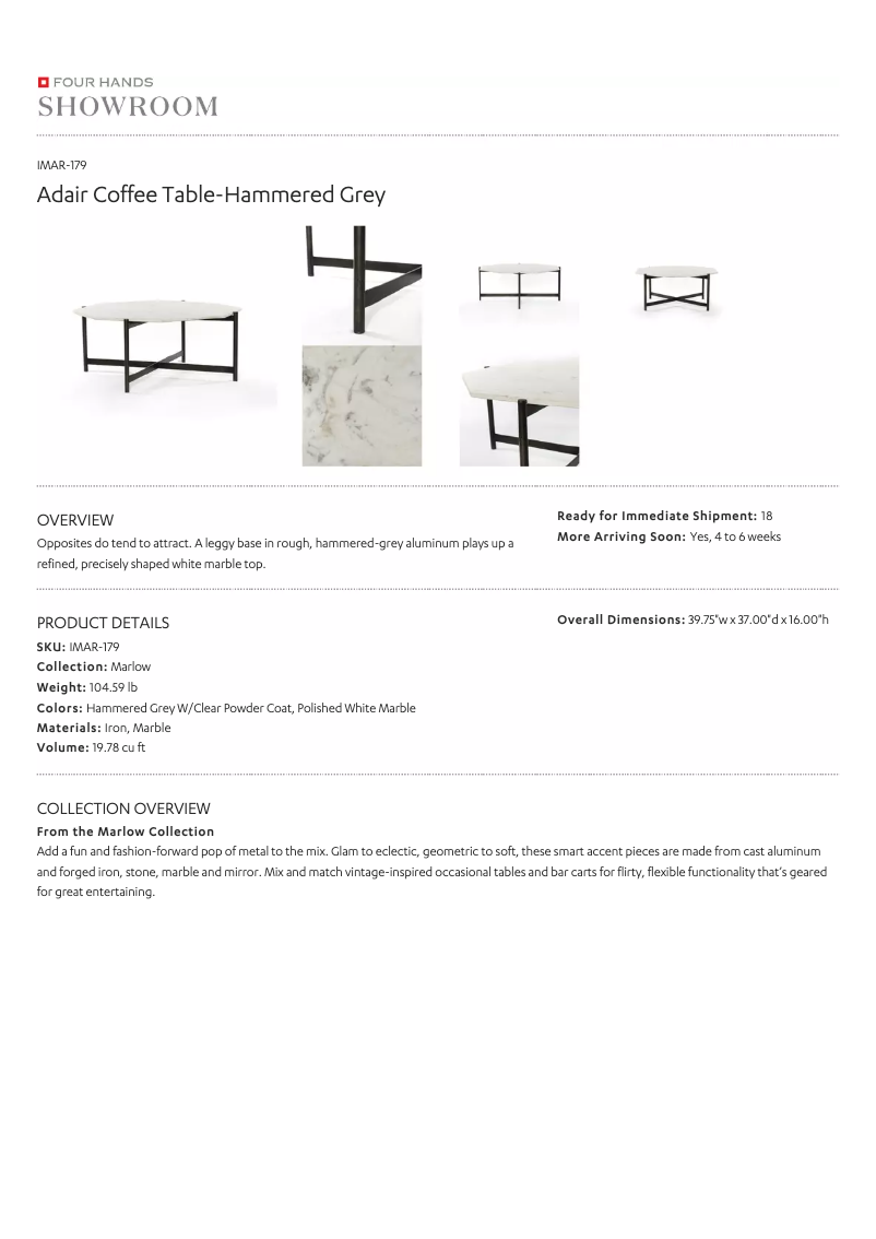 Page 1 of the manual User Manual Four Hands IMAR-179