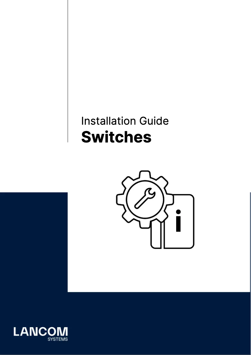 Page 1 of the manual Installation Guide Lancom GS-1108P
