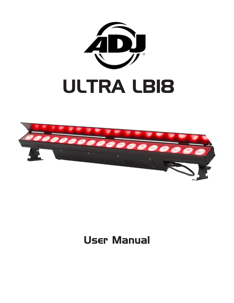 First page image of the manual for ULTRA LB18