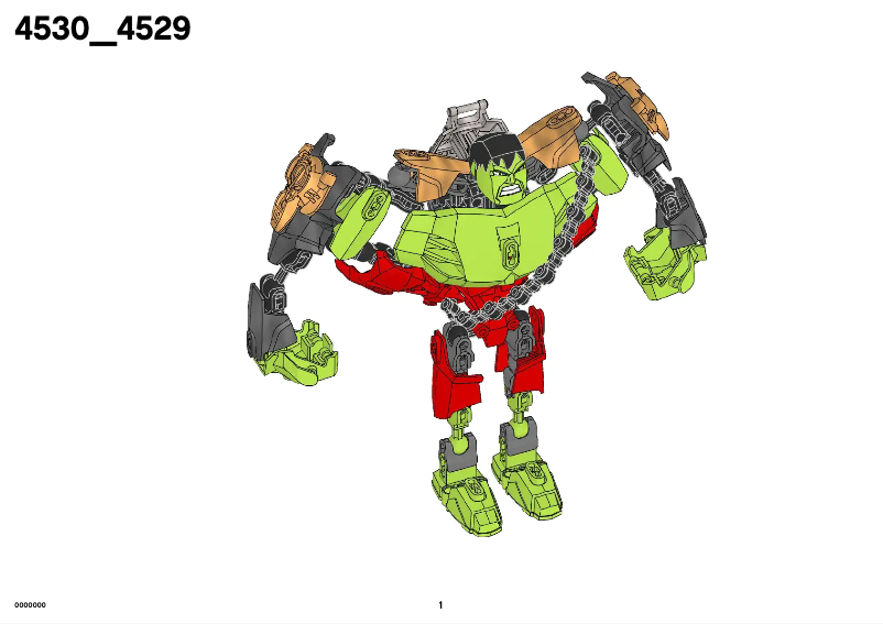 Page 1 of the manual User Manual Lego The Hulk (TM)