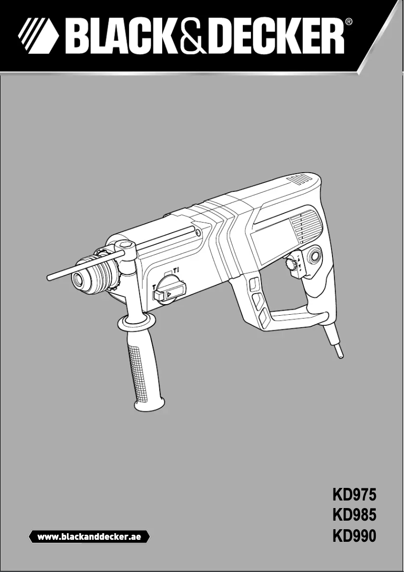 First page image of the manual for KD985