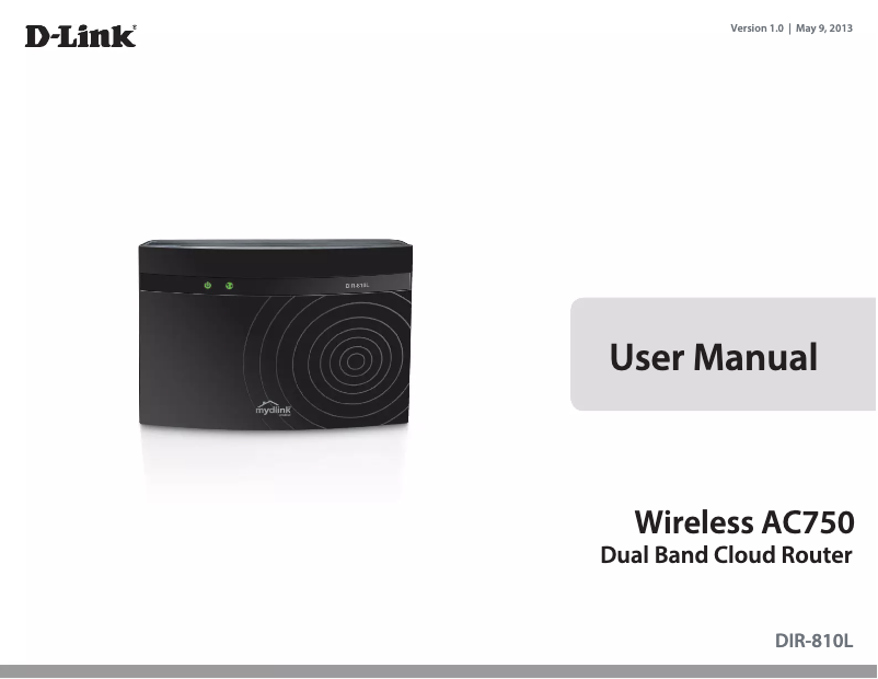 Page 1 of the manual User Manual D-Link DIR-810L