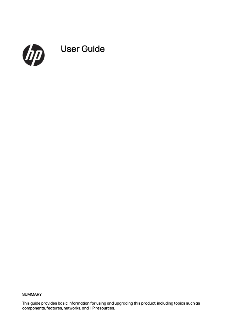 Page 1 of the manual User Manual HP EliteBook 830 G11