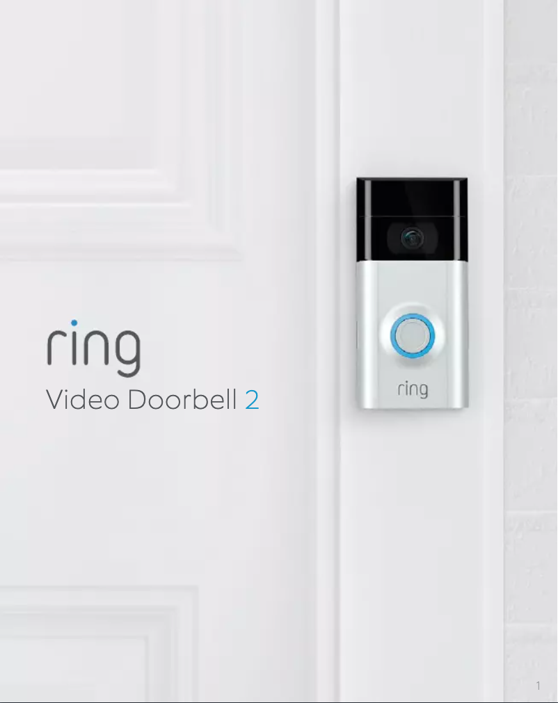 Page 1 of the manual Installation Guide Ring Video Doorbell 2