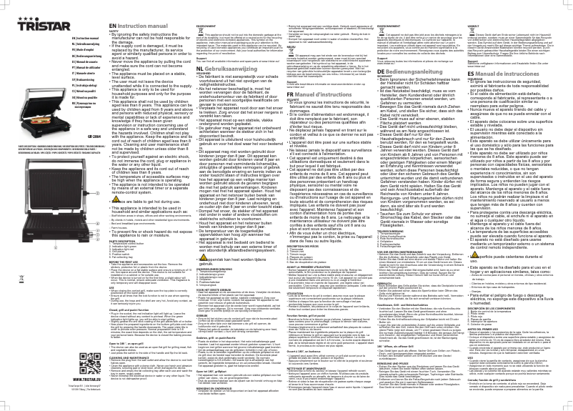 First page image of the manual for GR-2864