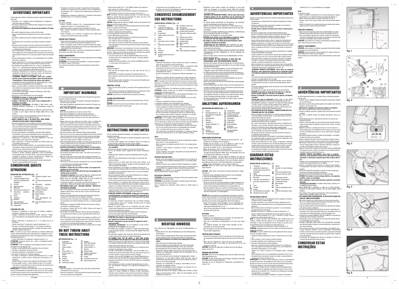 Page 1 of the manual User Manual Ariete Disney 2855