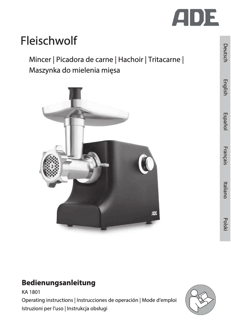 First page image of the manual for KA 1801
